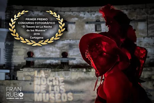 Primer premio fotográfico, "El Tesoro de La Noche de Los Museos 2019" Cartagena